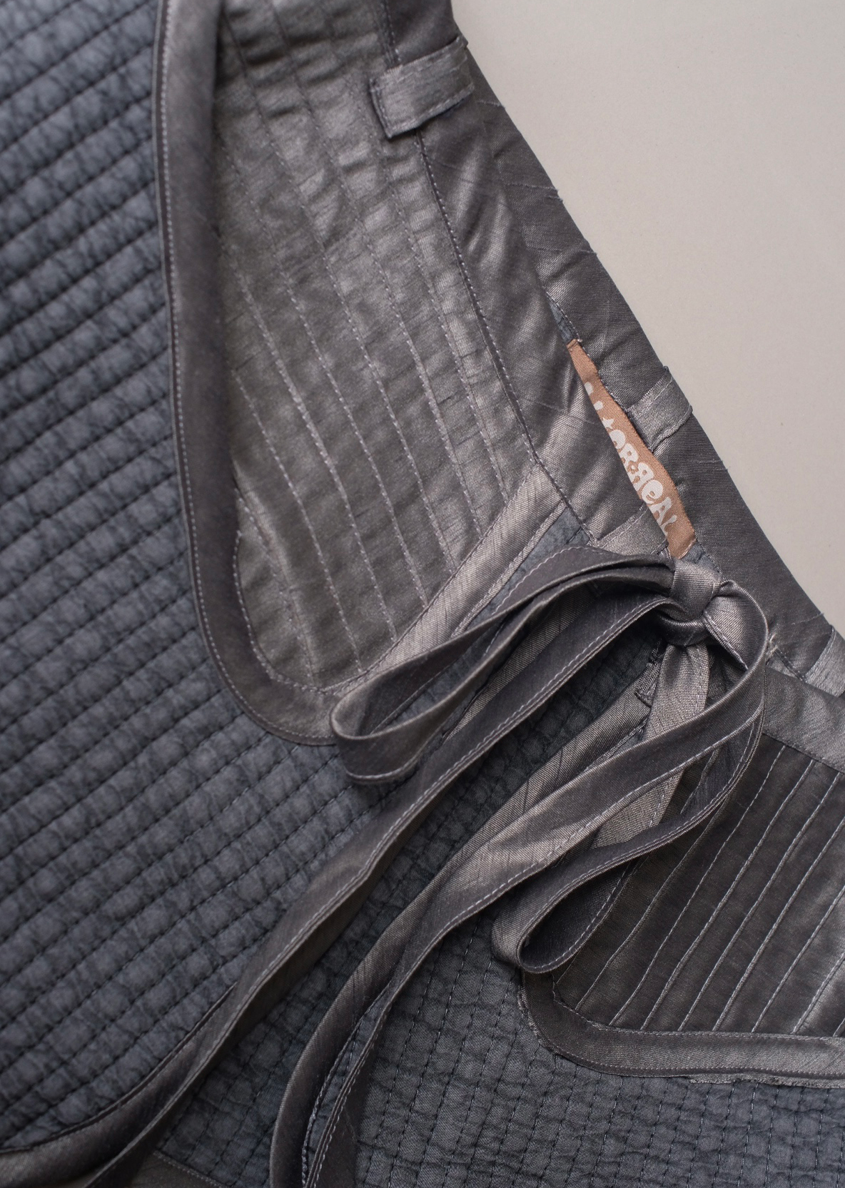 Travel Apron Skirt - Vertical Grey