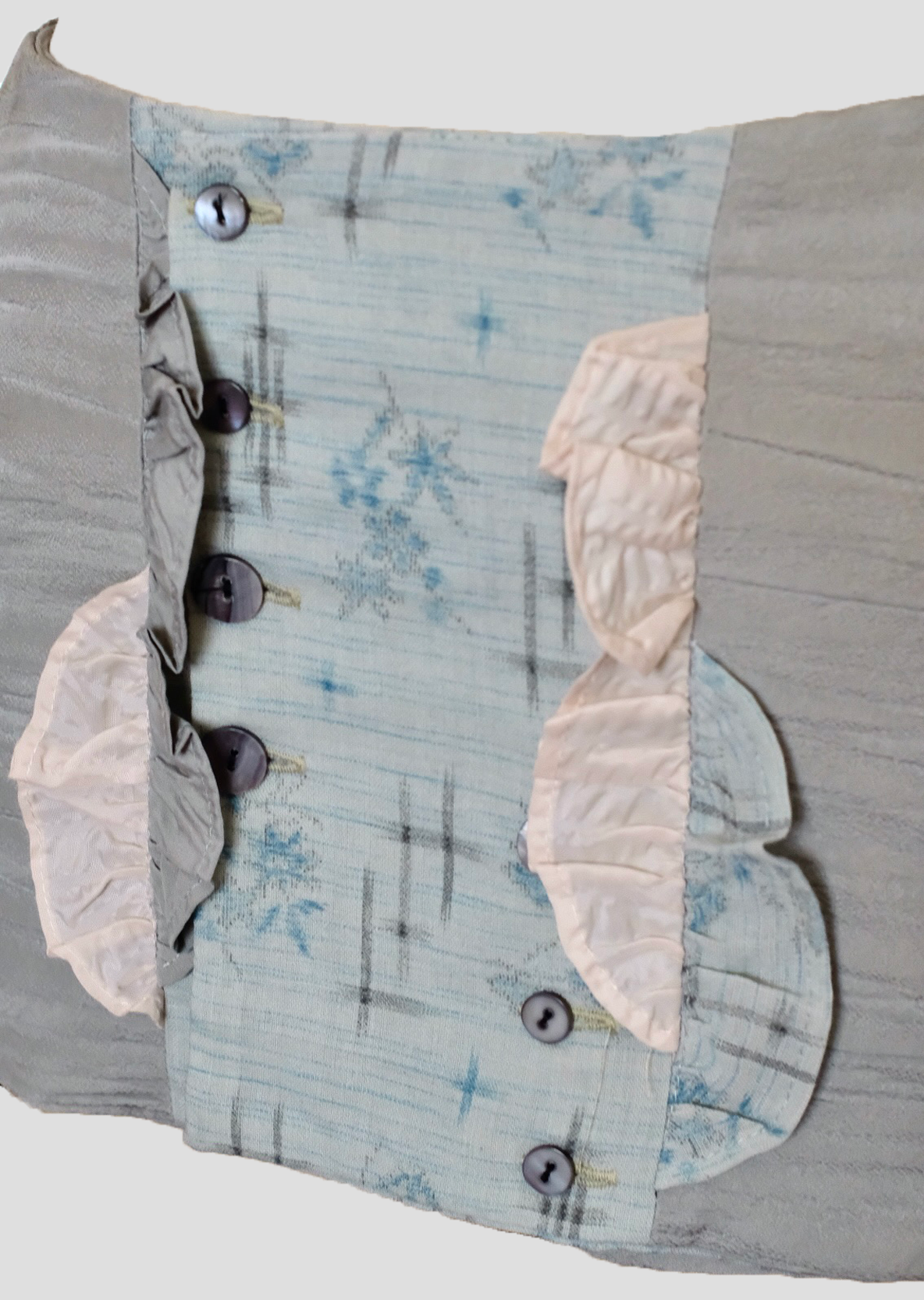 Fungi Button Skirt - Mint