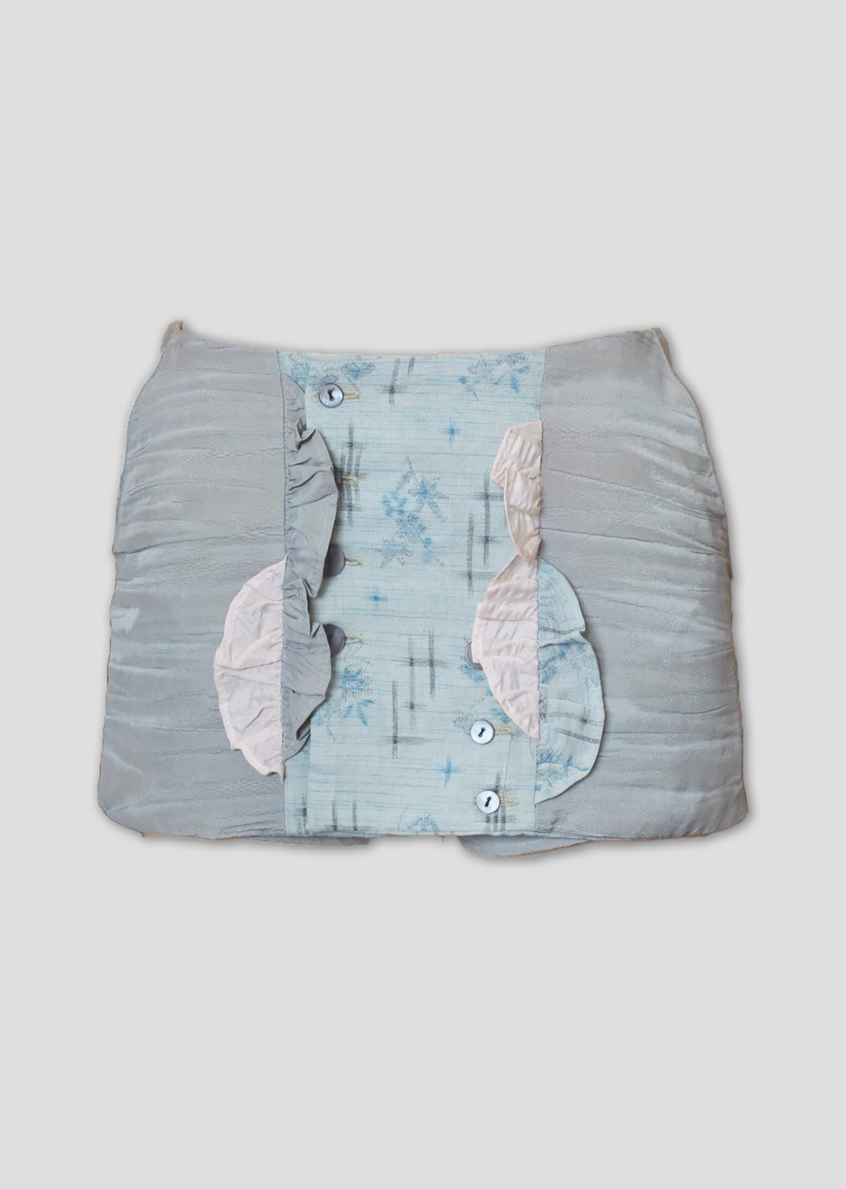 Fungi Button Skirt - Mint