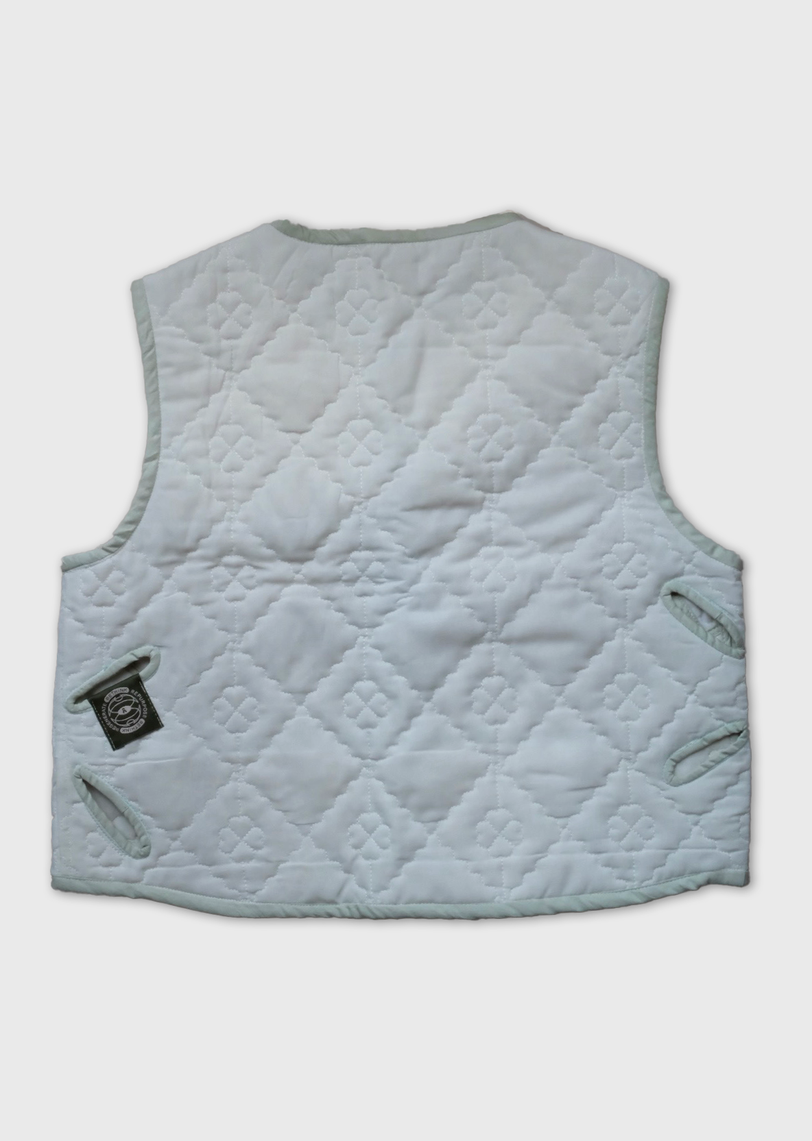 Cropped Morph Vest - Pale Jade