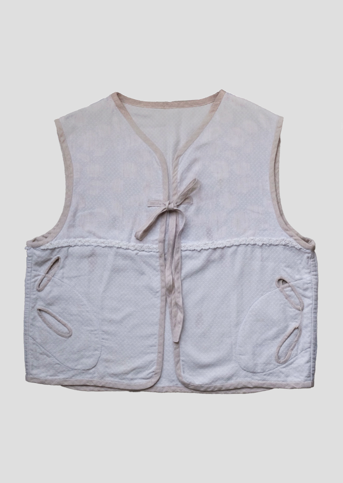Cropped Morph Vest - Sand