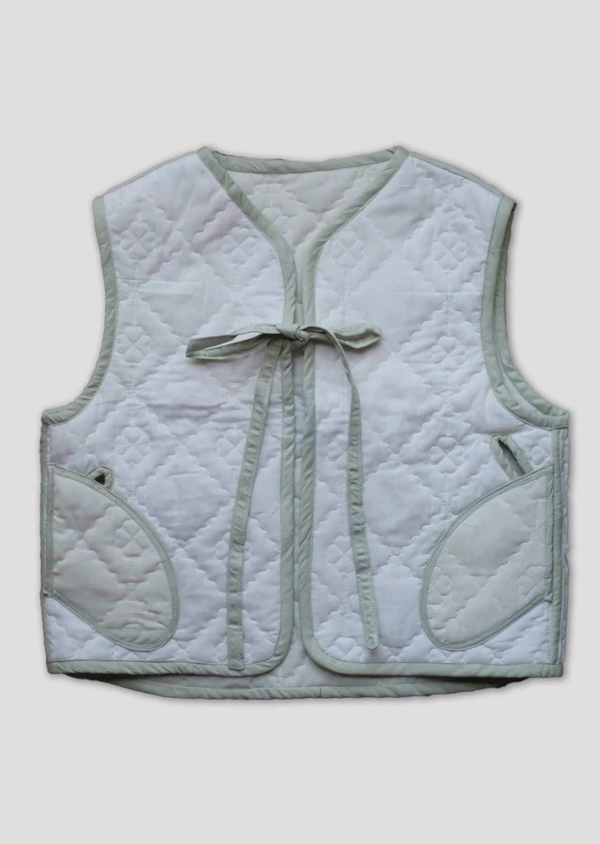 Cropped Morph Vest - Pale Jade