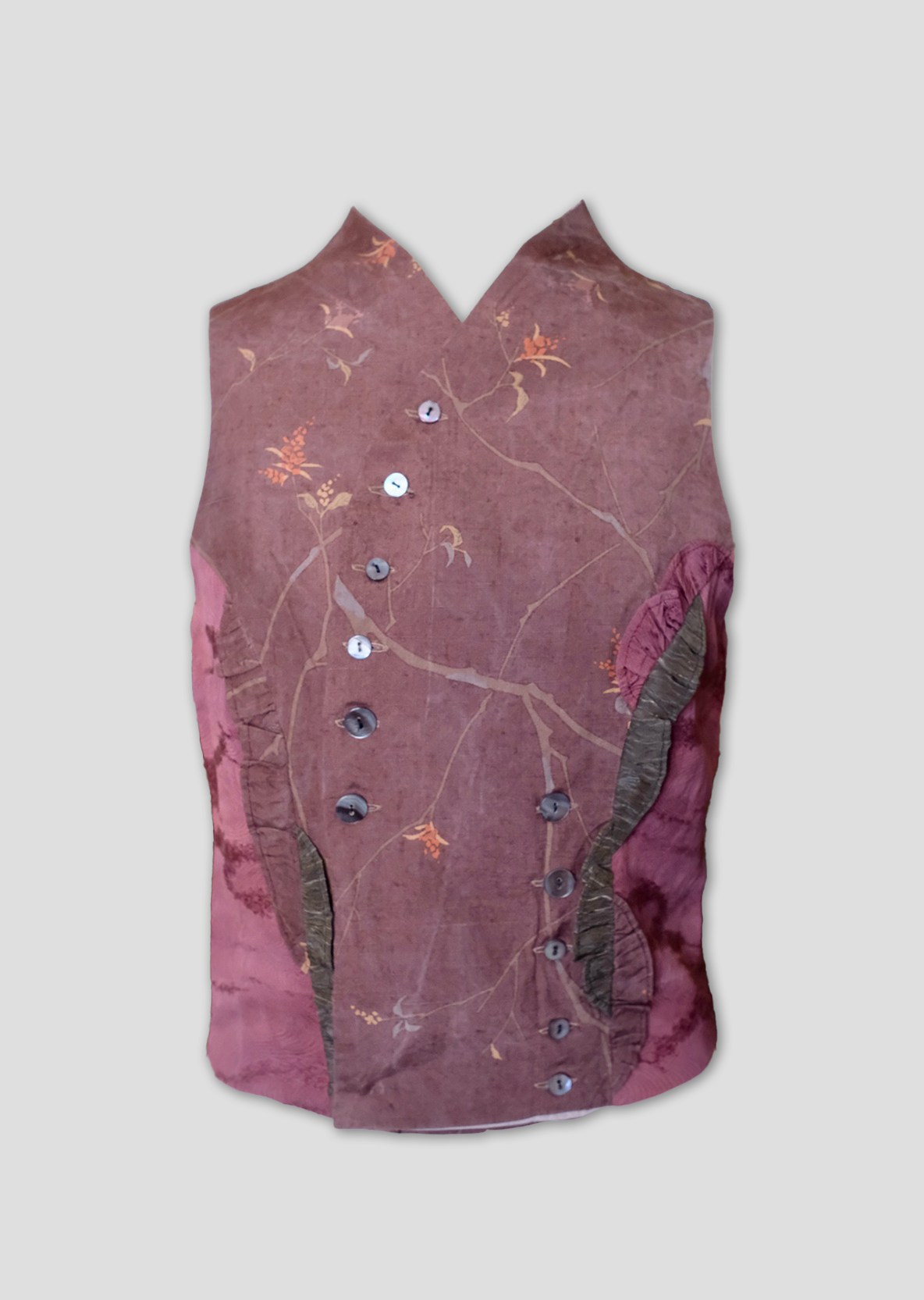 Fungi Button Top - Maroon