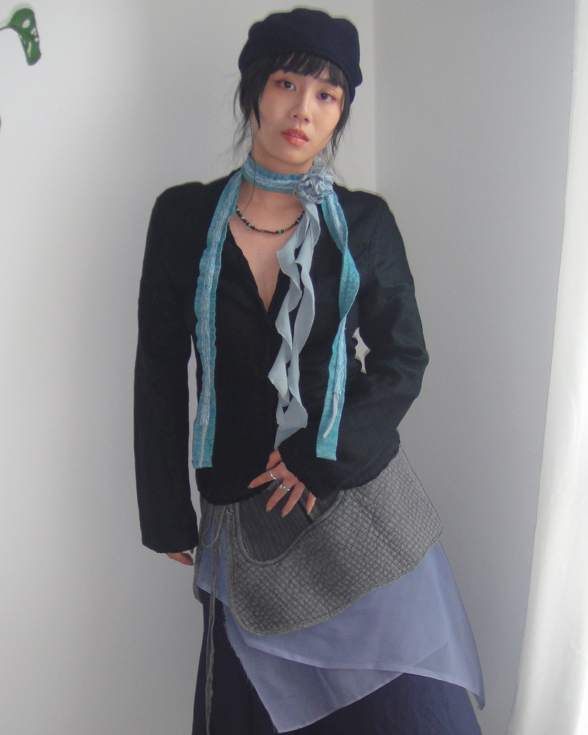 Spider Lily Scarf - Teal