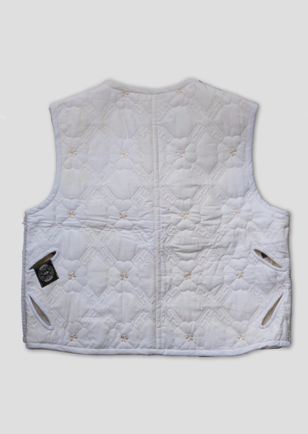 Cropped Morph Vest - Ivory